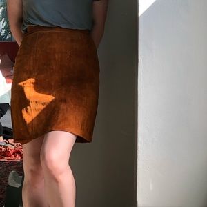 SOLD Vintage Suede Skirt